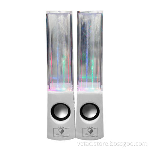 Dancing water speakers with 4 kinds of LED light
